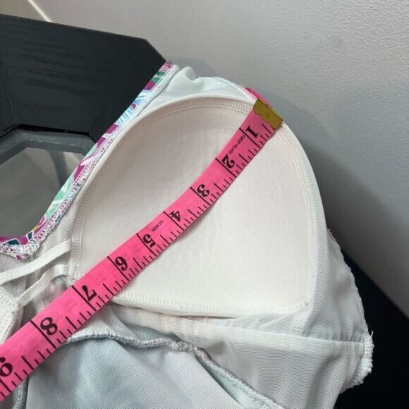 Swimsuits For All Women's Twist Front V-Neck Swimdress Hawaiian Floral Size 10 - Picture 15 of 16